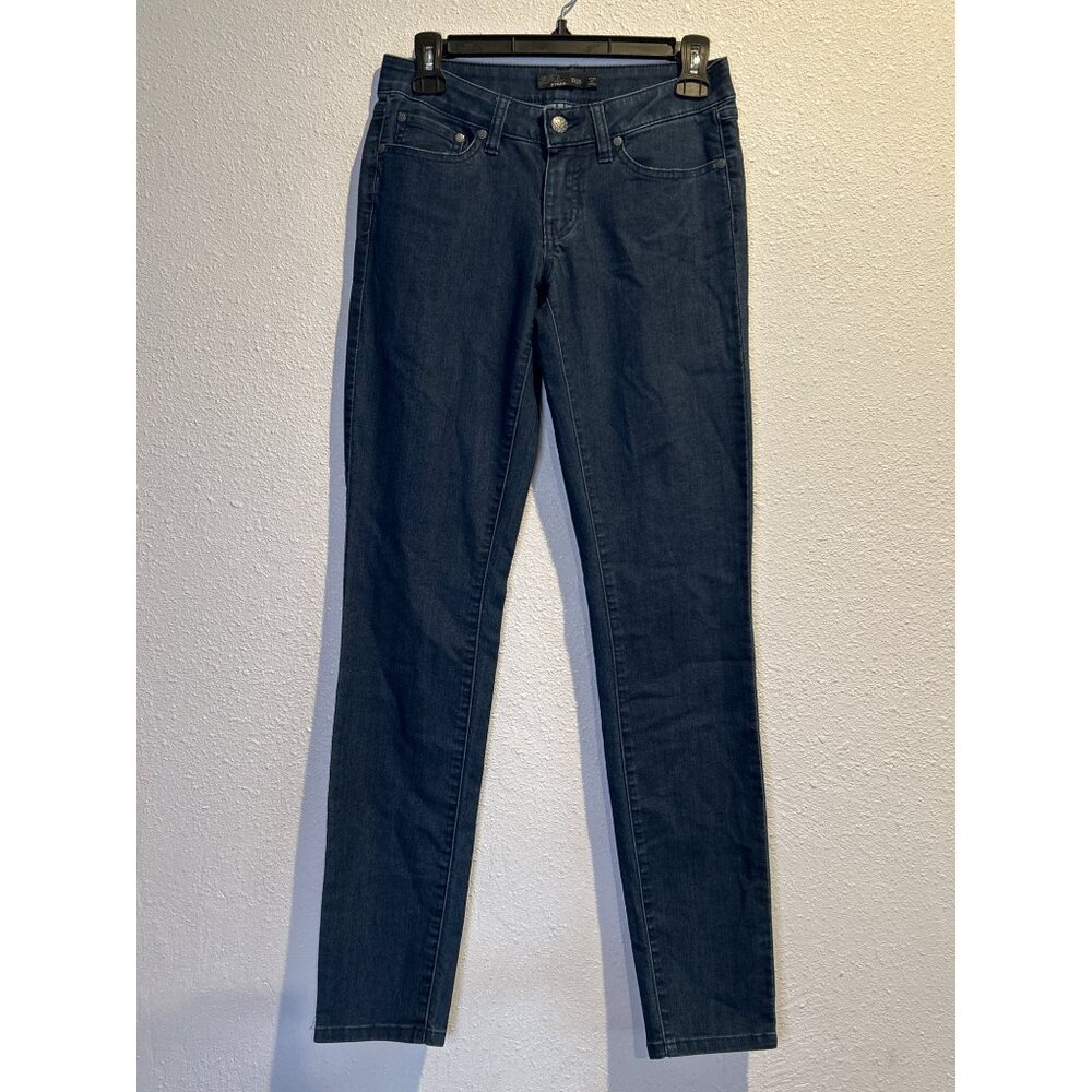 Prana Blue Size 0/25 Skinny Jeans Dark Wash Stretch